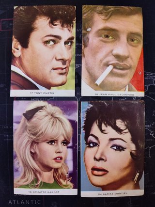 Cromos Estrellas Cine TV Raker 1964
