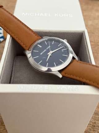 Reloj Michael Kors Piel Marrón y Plata