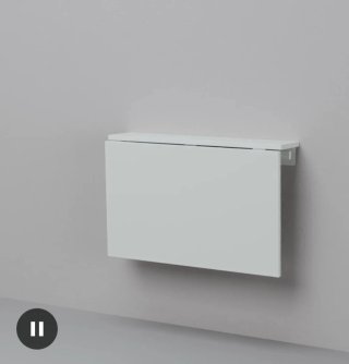 Mesa escritorio abatible madera blanca
