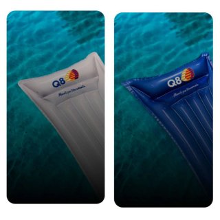 Lotto 2 Materassini gonfiabili Q8 mare piscina