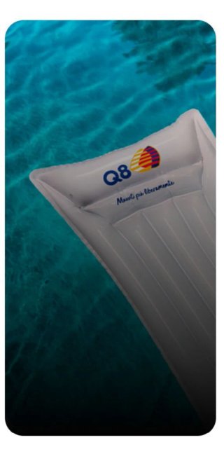 Lotto 2 Materassini gonfiabili Q8 mare piscina