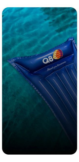 Lotto 2 Materassini gonfiabili Q8 mare piscina