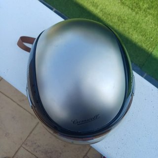 Casco Moto Cromwell Negro y Marrón