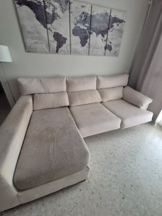 Sofá-cama chaiselong 3 plazas.