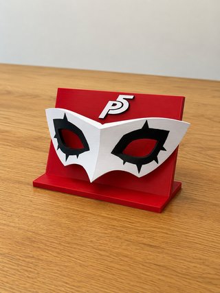 Máscara Joker Persona 5 con expositor 3D