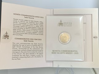 Moneda 2€ Vaticano Sede Vacante MMXXV-2025