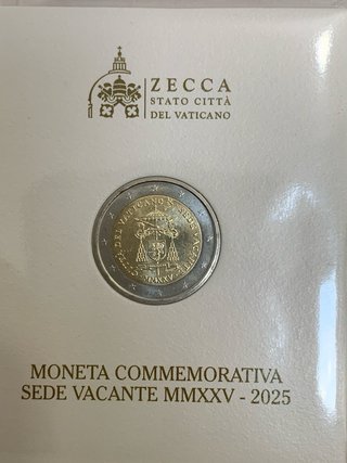 Moneda 2€ Vaticano Sede Vacante MMXXV-2025