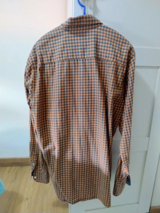2 Camisas El Ganso Cuadros Naranja/Azul