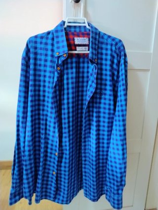 2 Camisas El Ganso Cuadros Naranja/Azul