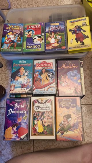 Lote Cintas VHS Disney Clásicos y más