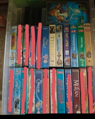 Lote Cintas VHS Disney Clásicos y más.  1€/cinta