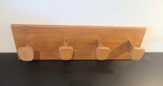 Perchero de madera Mid Century