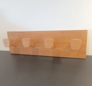 Perchero de madera Mid Century