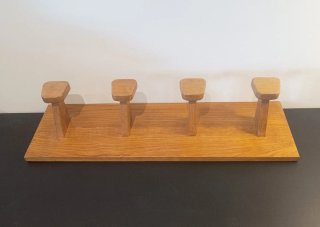 Perchero de madera Mid Century