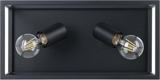 Lámpara Techo Industrial Eglo Silentina 2 Focos