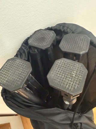 Silla camping Woltu reclinable con reposapiés