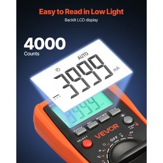 VEVOR Digital Multimeter, 4000-Count TRMS DC/AC Vo