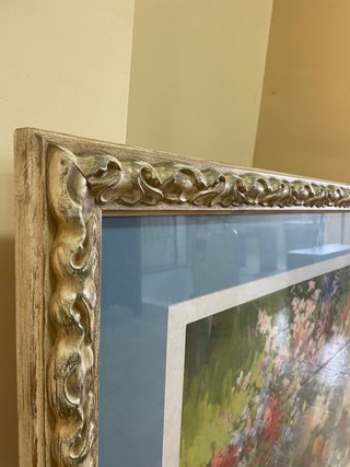 Cuadro de flores pintado al óleo