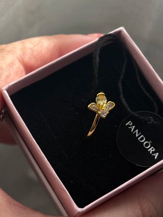Anillo Pandora Abeja y Miel
