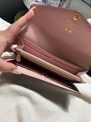 Cartera Louis Vuitton Sara Rose Marrón