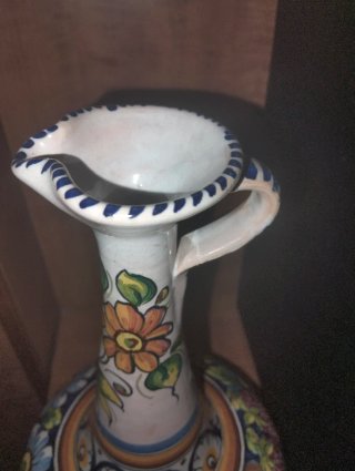 Jarrón antiguo de Talavera