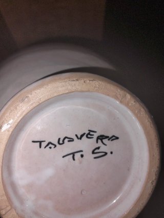 Jarrón antiguo de Talavera