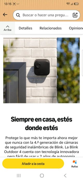 Cámara de seguridad Blink nueva precintada