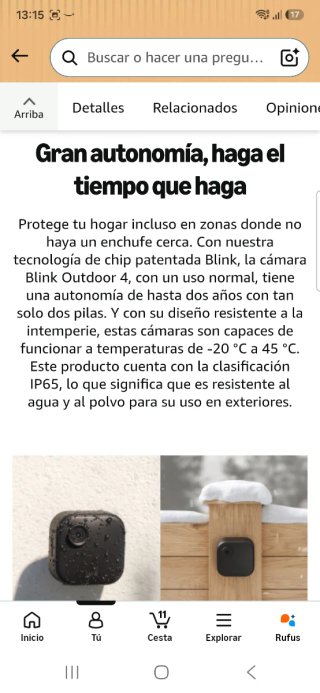 Cámara de seguridad Blink nueva precintada