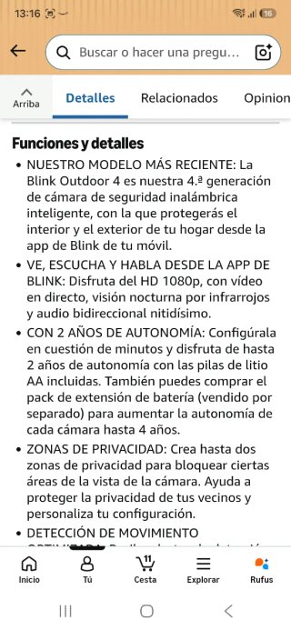 Cámara de seguridad Blink nueva precintada