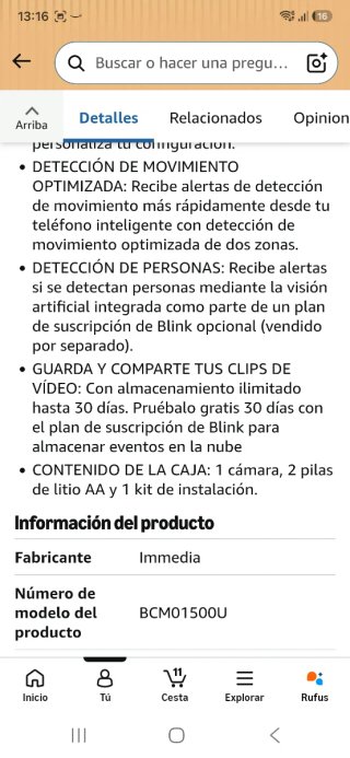 Cámara de seguridad Blink nueva precintada