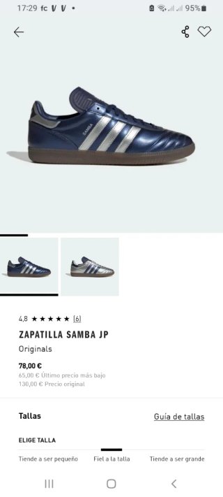 Adidas Samba JP Silver Metallic Blue