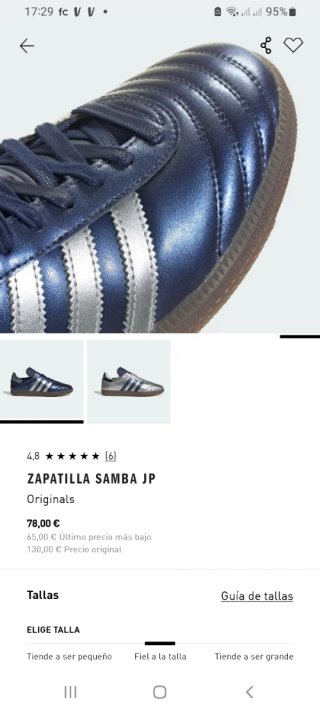 Adidas Samba JP Silver Metallic Blue