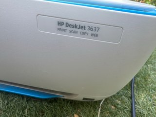 Impresora HP Blanca y Azul