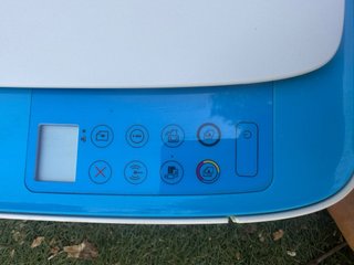 Impresora HP Blanca y Azul