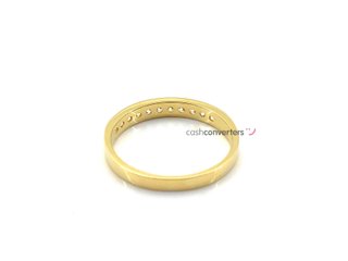 anillo oro 18k con piedra con circonita