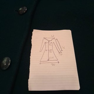 Cappotto in lana verde