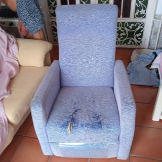 Dos sillones relax de tela 30 e los dos