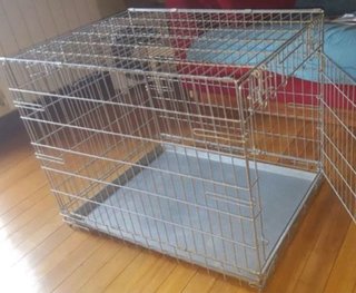 Jaula para perros metálica con bandeja