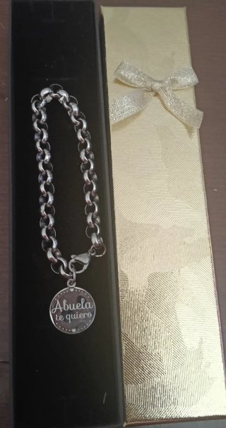 Pulsera mensaje ACERO