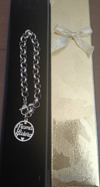 Pulsera mensaje ACERO