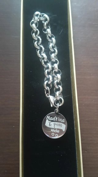 Pulsera mensaje ACERO