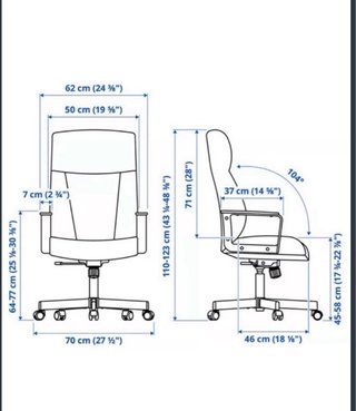 Silla ergonómica beige