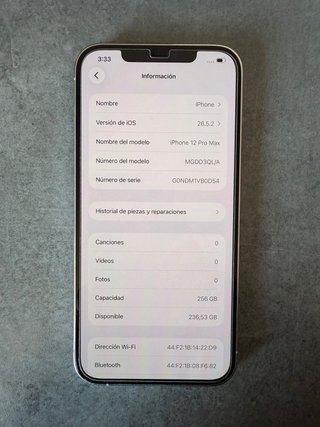 iPhone 12 Pro Max 256GB Plata
