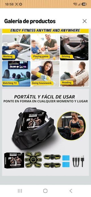 Electroestimulador muscular nuevo precintado