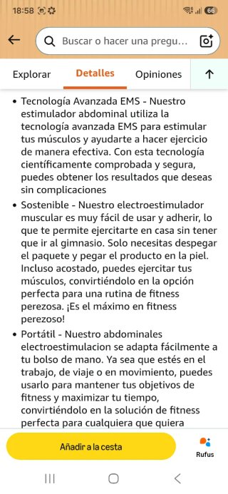 Electroestimulador muscular nuevo precintado
