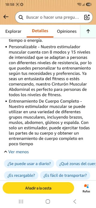 Electroestimulador muscular nuevo precintado