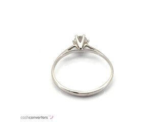 anillo oro 18k con piedra con circonita
