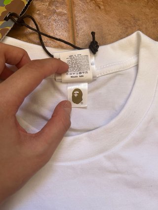 Camiseta Bape x Burberry Ape Head Blanca Talla S