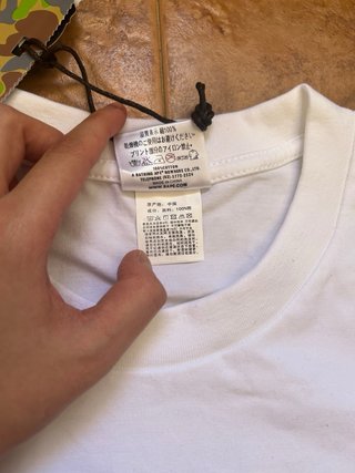 Camiseta Bape x Burberry Ape Head Blanca Talla S