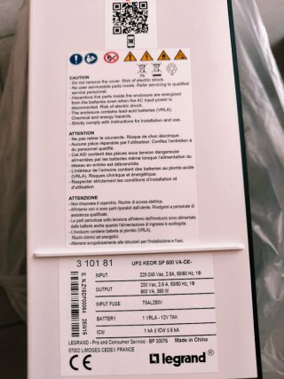 UPS Legrand Keor SP 600VA-360W